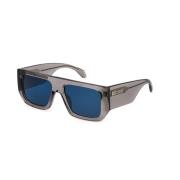 Shiny Transp. Grey Blue Solbriller
