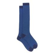 Royal Blue Windsor Stripe Cotton Socks
