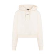 Beige Bomuld Hoodie SS24