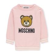 Pink Teddy Bear Sweater til piger
