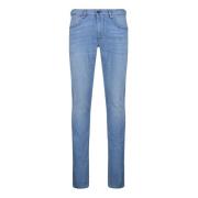 Slim-Fit Blå Denim Jeans