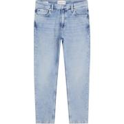 Blå Denim Tapered Leg Dad Jeans