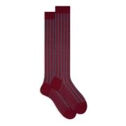 Stilfulde italienske bomuldslange sokker