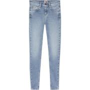 Blå Skinny Fit Stretch Denim Jeans