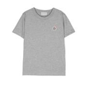 Grå Logo Patch Jersey T-shirt