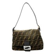 Pre-owned Stof fendi-tasker