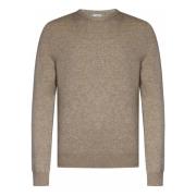 Brun Cashmere Strik Crewneck Sweater