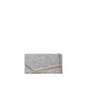 Glittered Emmie Clutch med Metal Trim