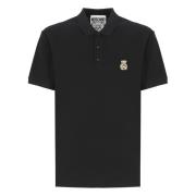 Sort Polo Shirt med Teddy Bear Logo