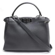 Pre-owned Stof fendi-tasker