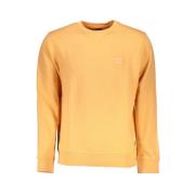Orange Bomuldssweatshirt med Applique Logo