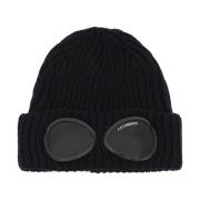 Goggle Beanie Hat i blød merinould