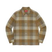 Begrænset udgave Plaid Flannel Skjorte Olive