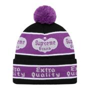 Sort Jacquard Beanie Limited Edition