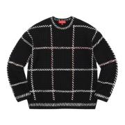 Sort Quilt Stitch Sweater Begrænset Oplag