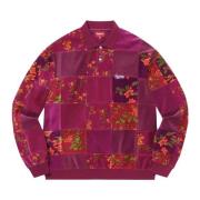 Blomstret Patchwork Velour Polo