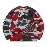 Begrænset udgave Rød Camo Crewneck