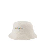 Off-White Bomuld Bucket Hat