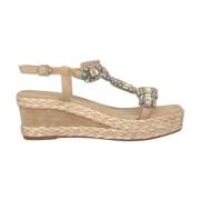 Glitter Kile Sandal med Fletdetalje