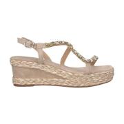 Flettet Juvel Kile Sandal