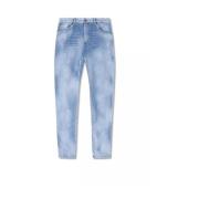 Lysblå Splatter Paint Jeans