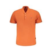 Orange Bomuld Polo Shirt med Logo