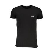 Sort T-shirt med tryklogo