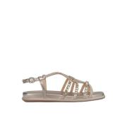 Glitrende spænde sandal