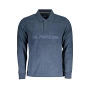 Elegant langærmet poloshirt