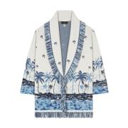 Hawaiian Origine Cardigan White Sweaters