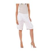 Victoria Cargo Bermuda Shorts Hvid