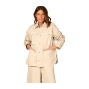 Florance Kvinders Field Jacket med Broderi