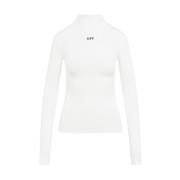 Hvid Sweater Elegant Stil