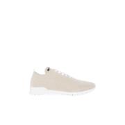 Beige Strikket Cashmere Sneakers