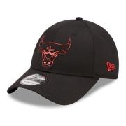 Sorte Bulls Folie Logo Kasket