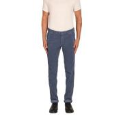 Velour Stribet Slim Fit Chino Bukser