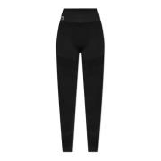 Leggings med logo patch