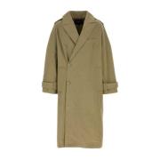 Stilfuld Army Green Cotton Trench Coat