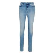 Højtaljede skinny jeans