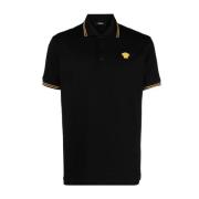 Medusa Piquet Polo Shirt Sort