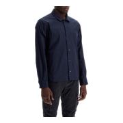 Gabardine Overshirt med Konvertibel Krave