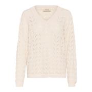 Strik Pullover Sweater Eggnog Mønster