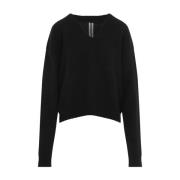 Sort V-hals sweater