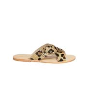 Leopard Print Sandaler