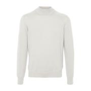 Fin Strikket Uld Jersey Sweater