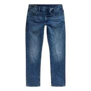 Straight Fit Stretch Denim Jeans