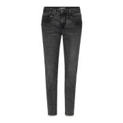 Slim-Fit Perla Jeans med Rå Kanter