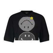 Smiley Crew Neck Sort T-shirt