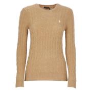 Beige Uld Kashmir Sweater Kvinde