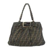 Pre-owned Stof fendi-tasker